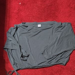 Athleta Charcoal Long Sleeve Top